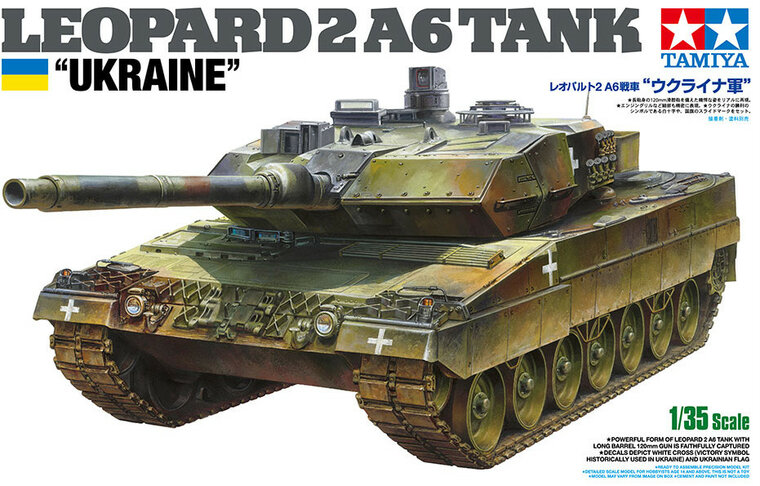 Tamiya 25207 Leopard 2A6 Tank &quot;Ukraine&quot; 1/35