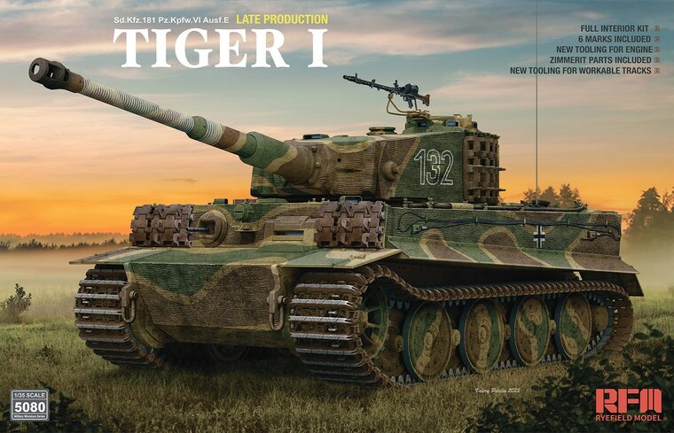 RyeField Model RM-5080 Sd.Kfz. 181 Pz.kpfw. VI Ausf. E Tiger I 1/35