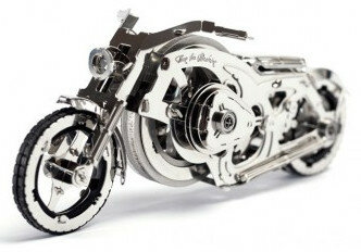 Metalen Bouwdoos Motor Chrome Rider #T4M38025