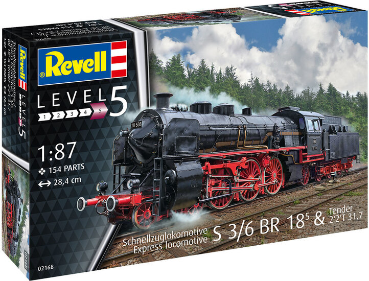 Revell 02168 Express Locomotive S3/6 18 with Tender 1:87