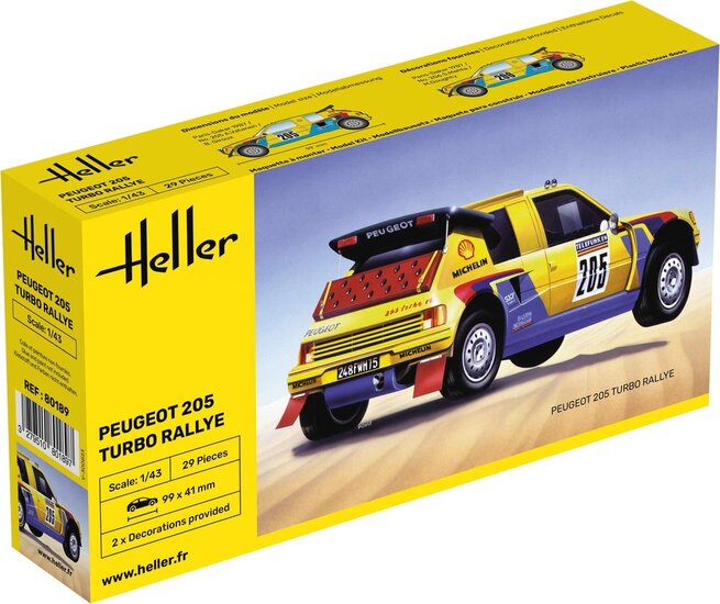 Heller 80189 Peugeot 205 Turbo Rallye 1/43