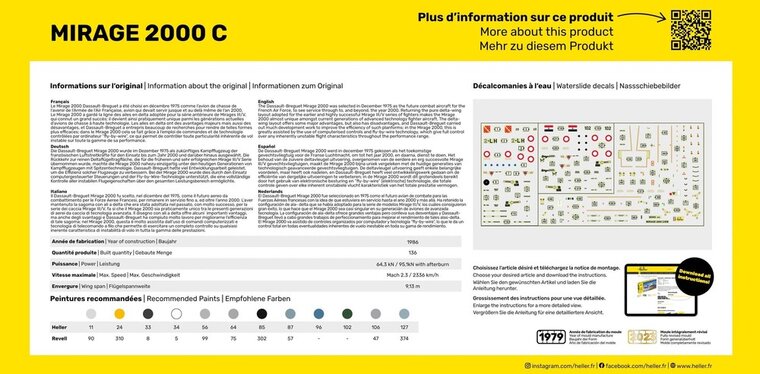 Heller 80303 Mirage 2000 C 1/72