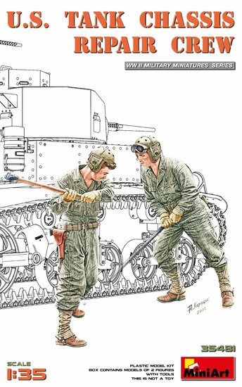 MiniArt 35481 U.S. Tank Chassis Repair Crew 1/35