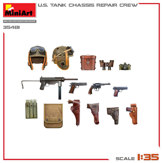 MiniArt 35481 U.S. Tank Chassis Repair Crew 1/35