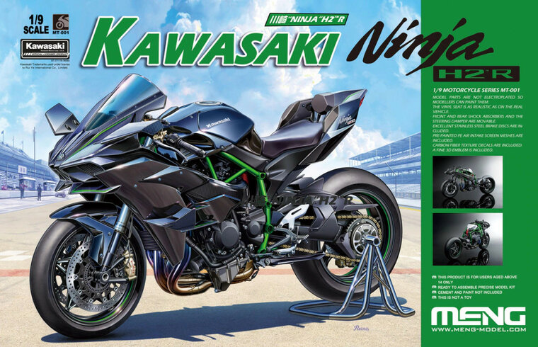 Meng MT001 Kawasaki Ninja H2&trade;R 1/9