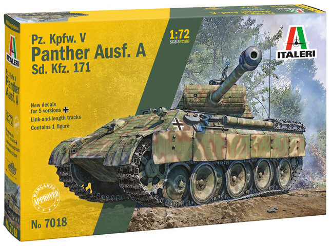 Italeri 7018 Pz. Kpfw. V PANTHER Ausf. A Sd. Kfz. 171 1/72