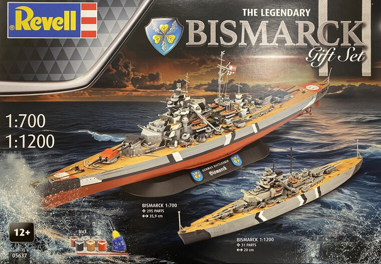 Revell 05637 The Legendary Bismarck Gift Set