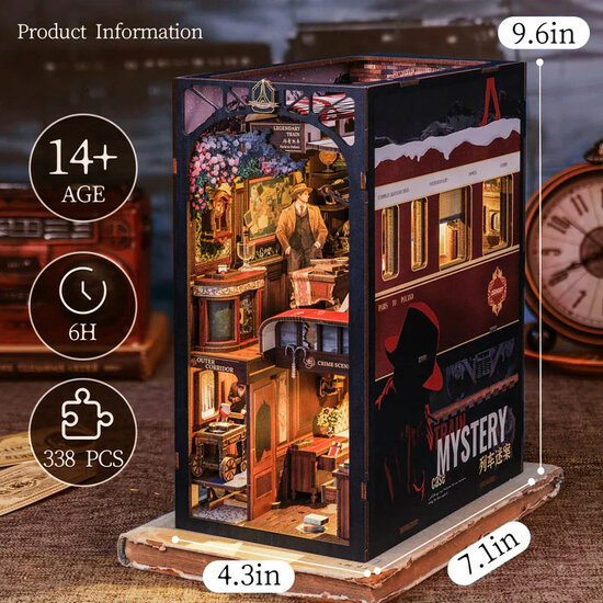 Book Nook Train Mystery Case