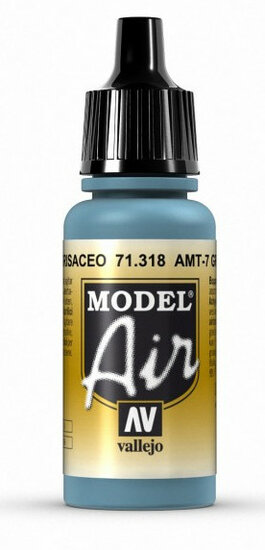 Vallejo Model Air Color 71.318 AMT-7 Greyish Blue