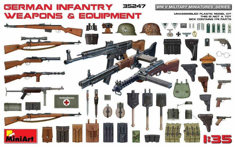 MiniArt German Infantry Weapons &amp; Equipment 1:35 (35247)