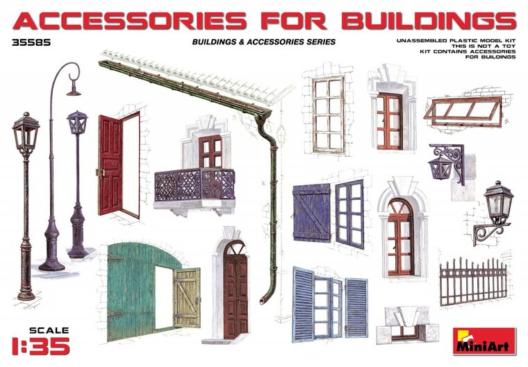 MiniArt Accessories for Buildings 1:35 (35585)