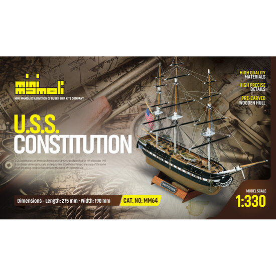 Mamoli USS Constitution 1:330 (MM64)