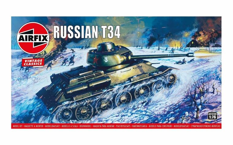 Airfix Russian T34 Medium Tank 1:76 (A01316V)