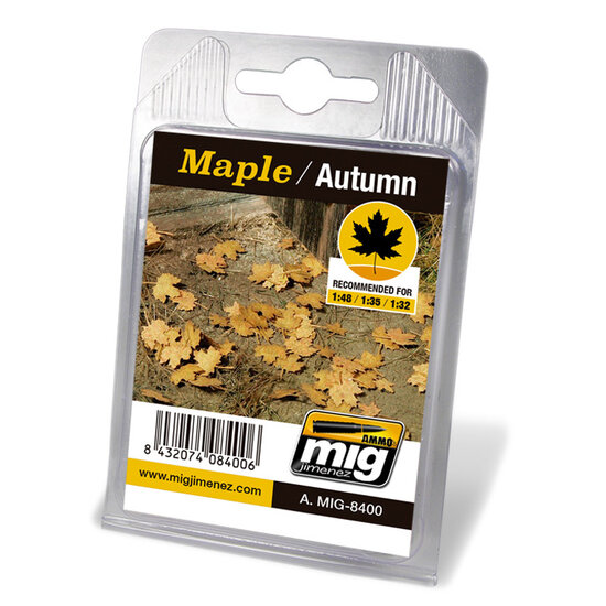 AMMO MIG Laser Cut Leaves Maple Autumn (8400) 
