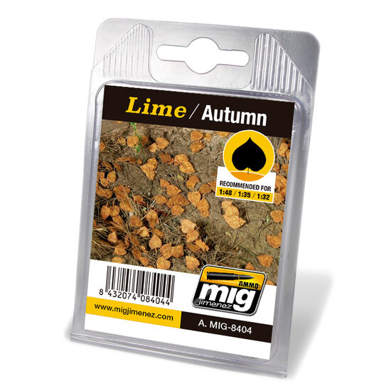 AMMO MIG Laser Cut Leaves Lime Autumn (8404)