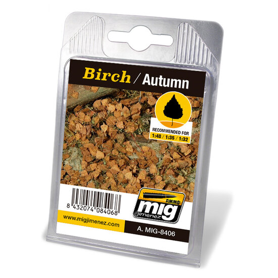 AMMO MIG Laser Cut Leaves Birch Autumn (8406)