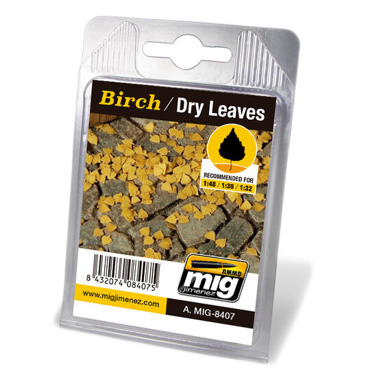 AMMO MIG Laser Cut Leaves Birch Dry (8407)