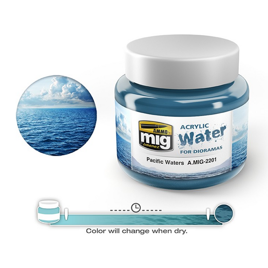 AMMO MIG Acrylic Water Pacific Waters (2201)