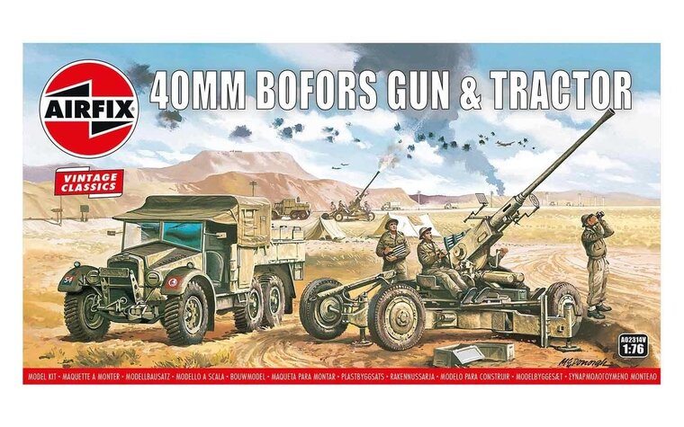 Airfix Bofors 40mm Gun &amp; Tractor 1:76 (A02314V)