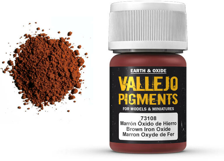 Vallejo Pigment Brown Iron Oxide (73.108)