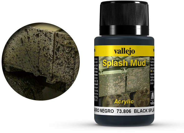 Vallejo Weathering Effects Black Splash Mud (73.806)