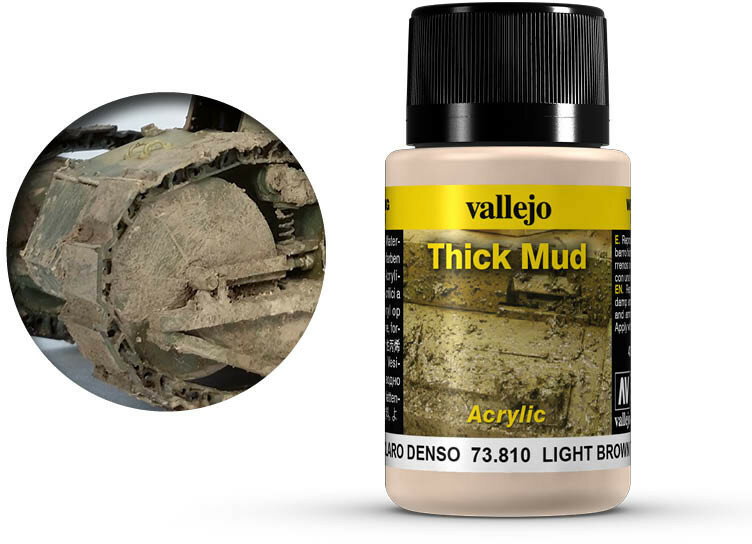 Vallejo Weathering Effects Light Brown Mud (73.810)