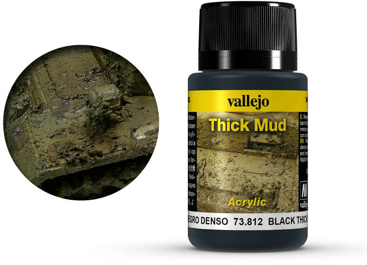 Vallejo Weathering Effects Black Mud (73.812)