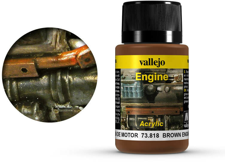Vallejo Weathering Effects Brown Engine Soot (73.818)