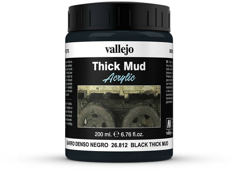 Vallejo Diorama Effects Black Thick Mud 26.812