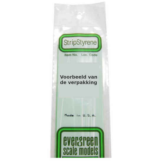 Evergreen 120: Kunststof Vierkant Massief 0.5mm