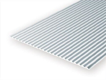 Evergreen 4527: Polystyrene Corrugated Metal Siding 1.5 mm