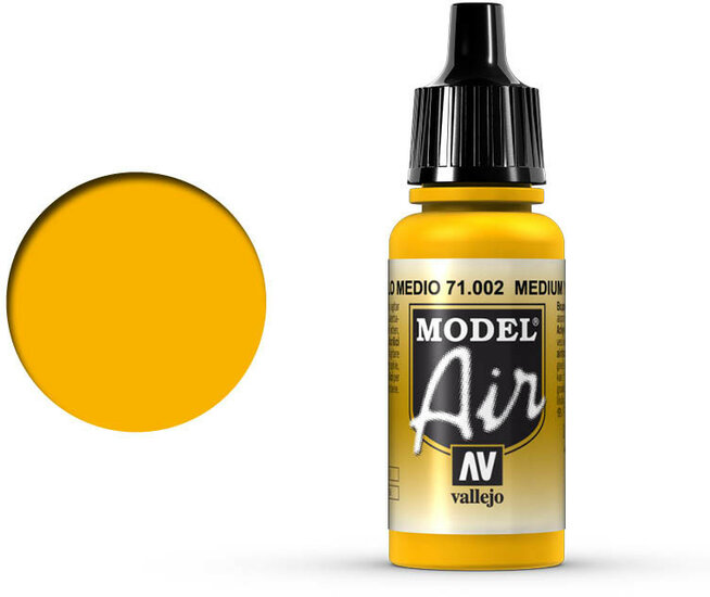 Vallejo Model Air: Medium Yellow (71.002)