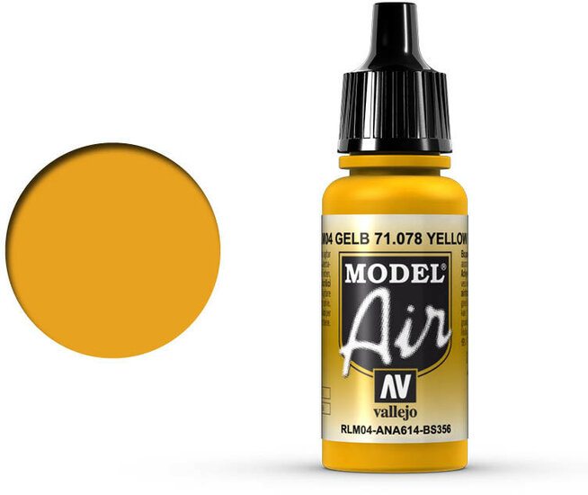 Vallejo Model Air: Yellow RLM04 (71.078)
