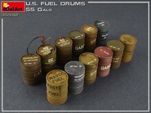 MiniArt 35592 U.S. Fuel Drums 55 Gals. 1:35