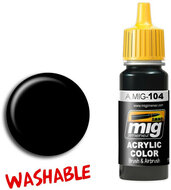 A.MIG 104 Washable Black 17ml Verf