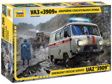 Zvezda 43002 Emergency Rescue Service UAZ &quot;3909&quot; 1/43