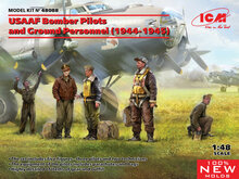 ICM 48088 USAAF Bomber Pilots and Ground Personnel 1/48