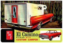 AMT 1364 Chevy El Camino Pickup with Custom Camper 1/25