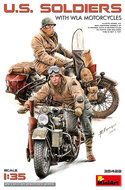 MiniArt 35422 U.S. Soldiers with WLA Motorcycles 1/35