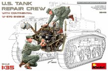 MiniArt 35461 U.S. Tank Repair Crew With Continental W-670 Engine 1/35