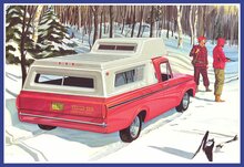 AMT 1412 1963 Ford F-100 Camper Pickup 1/25