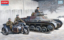 Academy 13556 German Panzer I Ausf. B &amp; Motorcycle 1/35