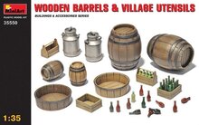 MiniArt Wooden Barrels and Village Utensils 1:35 (35550)