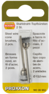 Proxxon Steel Wire Cone Brushes (28953)