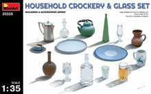 MiniArt Household Crockery &amp; Glass Set 1:35 (35559)