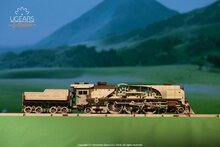 UGears VM-Express Stoomtrein met Aanhangwagen (70058)