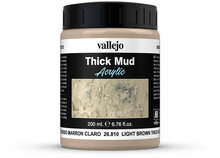 Vallejo Diorama Effects Light Brown Thick Mud 26.810