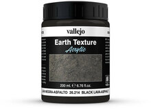 Vallejo Diorama Effects Earth Texture Black Lava-Asphalt 26.214