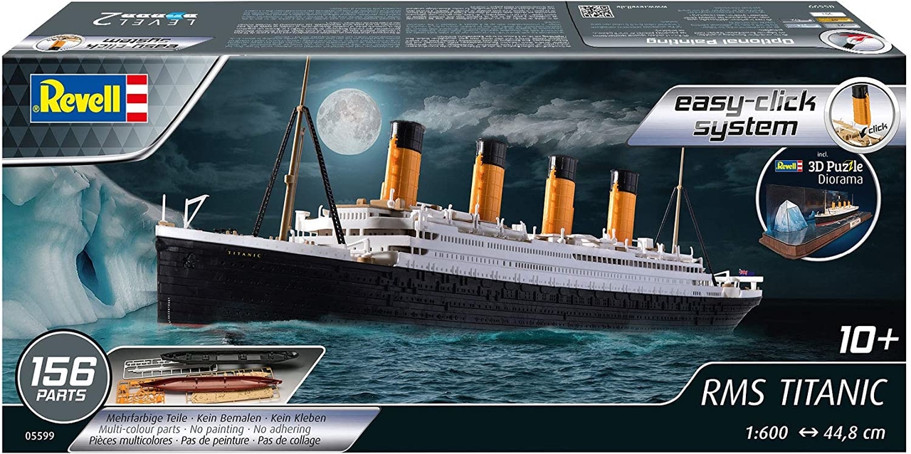 uit Kindercentrum ondeugd Revell 05599 RMS Titanic + 3D Iceberg Puzzle Diorama 1:600