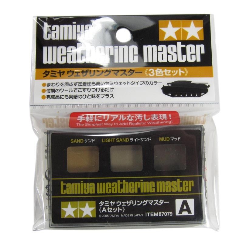 Tamiya Weathering Master G Set – 3 Hauttöne Für Figuren, Make-up-Effekt Mit Puderfarbe